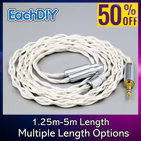 Graphene Type2 7N OCC Plated Silver Earphone Cable For Sennheiser HD800 HD800s HD820s HD820 Dharma D