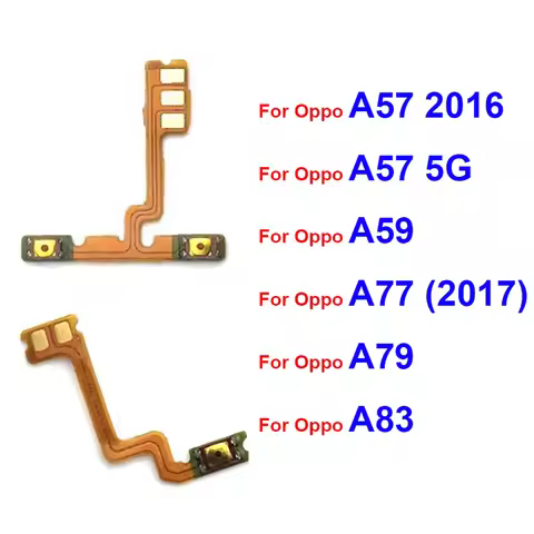 For OPPO A83 A79 A77 A59 A57 2016 2017 4G 5G On OFF Power Voulme Button Flex Cable Side Keys Switch 
