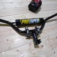 paketan stang stir trail busa  stang protaper dan adaptor yamaha untuk semua jenis bebek dan matic y