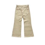 BEIGE FLARED JEANS - unisex BEIGE FLARED baggy jeans 1821
