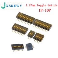 5PCS SMD SMT Slide Type Switch 1P 2P 3P 4P 5P 6P 8P 1.27mm Position Way DIP Black Pitch Toggle Switc