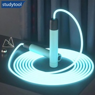 STUDYTOOL 1PC LED Luminous Jump Rope For Children Adults Outdoor Fitness Weight Loss Dazzling Fluore