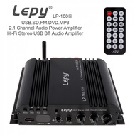 LP-168S 45WX2 Hi-Fi Stereo USB Car Audio Amplifier Support EDR 2.1 Channel with Remote Control/Power Adapter Bluetooth-compatibl