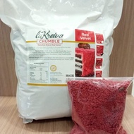 Crumble Red Velvet Fine 100gr LaKreiva Crumble Biscuit Sprinkle Cake Topping