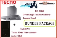 TECNO HOOD AND HOB FOR BUNDLE PACKAGE ( KD 3288 &amp; TA 303VC ) / FREE EXPRESS DELIVERY