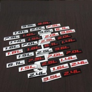 Three-Dimensional Car displacement Logo 1.8l2.0l2.4l3.6l5.7l6