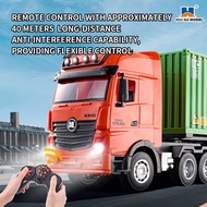 PROMO- HUINA 1317 1/18 RC TRUCK CONTAINER 9CH ALLOY REMOTE CONTROL CONTAINER TRUCK  - KALYANSHOP