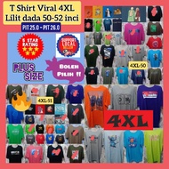 Plus Size 4XL 50 52 inci dada Rating 5Star T Shirt Size baju murah t-shirt dewasa pendek free ship