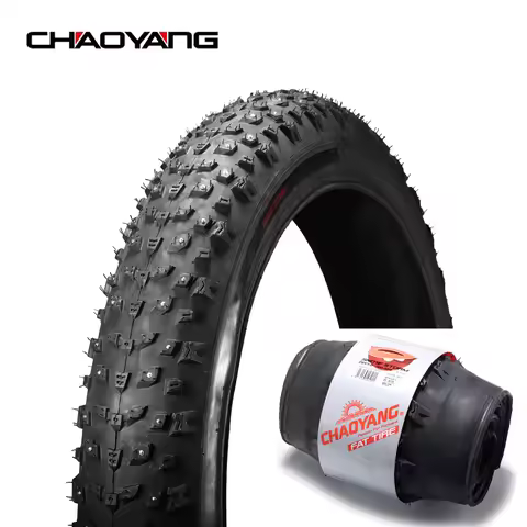 Chaoyang bicycle fat tire 26x4.0 2C-MTB snow bike nail tire 120TPI anti puncture folding spikes tyre