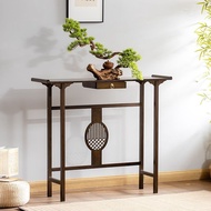 Console New Chinese Zen Hall Table Incense Burner Table Altar Modern Minimalist Living Room a Long Narrow Table Side View Table Cabinet Narrow JOVQ
