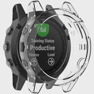 For Garmin Fenix 6  6X 6 Pro Smart Watch Protective Frame Soft Crystal Clear TPU Case Cover for Fenix 7 7X