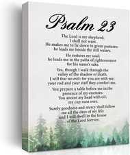 Inspirational Bible Verse Wall Art Decor Psalm 23 Scripture Poster Framed Painting Print Christian C