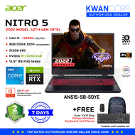 Real and effective Acer Nitro 5 2022 MODEL AN515-58-50YE Intel i5 12th Gen 8GB RAM RTX 3050 4GB 512G