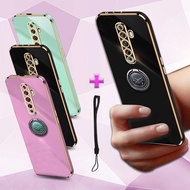 For OPPO Reno 2F 2Z 3 4 Reno 7 4G 7Z 5G 8Z 5G Reno 8T 4G 5G Phone Case Gold plating Plating Case Wit
