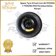 Spare Tyre 13 Inch Inci 4H PCD100 ( T105/80 D13) Perodua Kelisa Kenari Viva Axia Atos / Tayar Ganti 