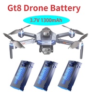Original 3.7V 1300mAh GT8 Drone Battery Screen 4K Professional 8K  Battery For GT8 RC Quadcopter Spa