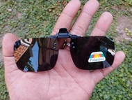 kacamata clip on polarized anti silau tembus air paser ikan mancing mengemudi