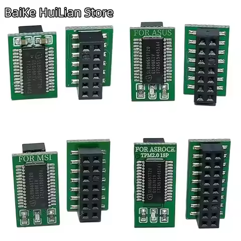 Tpm 2.0 Module 12 14 18 20 Pin Support Multi-brand Motherboard For Gigabyte Asrock Security Module R