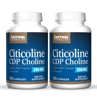 Jarrow Formulas Citicoline (CDP Choline) 250 mg - 120 Capsules, Pack of 2 - Supports Brain Health &