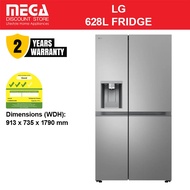 LG GS-L6104PY 628L SIDE-BY-SIDE FRIDGE | Ice & Water Dispenser | 3 Ticks + FREE $50 GROCERY VOUCHER 