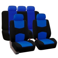 1 set / 9PCS car seat cover / Wira / Waja / Saga / Iswara / Myvi / Viva /Kancil  850 (Car seat cover / Sarung Kusyen Kereta) for 5-seater front and rear seats, fully enclosed fabric Seat cover/available in all seasons/waterproof 6qcK
