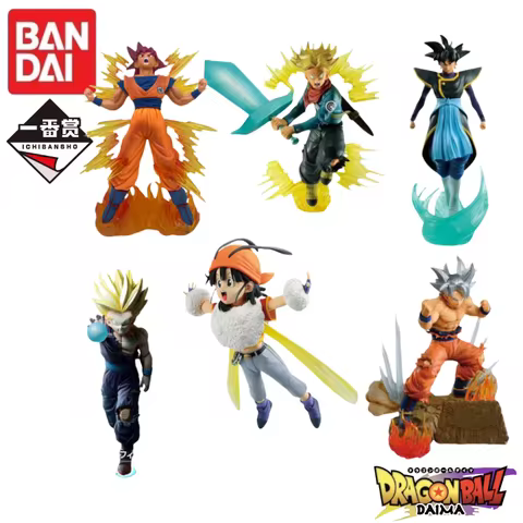 In Stock 100% Original Bandai Ichiban Kuji Battle Goku Trunks Zamasu Anime Character Model Collectib