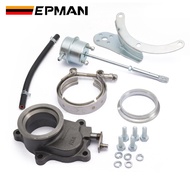 EPMAN Turbocharger 2.5" Internal Wastegate Conversion Kit T3 T4 5bolt Swing Valve + Actuator T3 8PSI