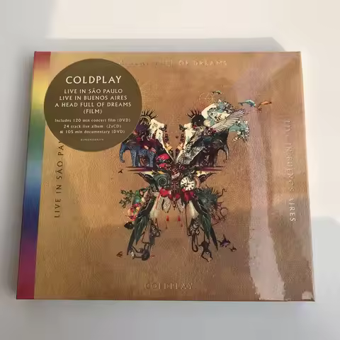 Classic Coldplay Music CD Live In Buenos Aires Album 2pcs Music Record Cosplay Compact Disc Walkman 
