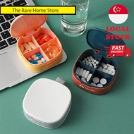 Mini medicine box Portable pill box with four compartments Pill box storage box