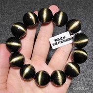 Bracelet Bracelet Long Double Obsidian Opal Opal Smell Arc Men's Beads Black Shining Stone Women's B