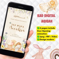 KAD AQIQAH DAN KESYUKURAN DIGITAL | E CARD HARI JADI | KAD KAHWIN DIGITAL