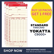 [BUY 10 GET 1] DTR CARD Yokatta Standard Time Card for Bundy Clock DTR Time Card c9000