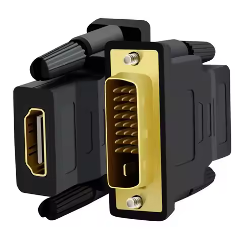 New Full HD 1080P DVI-D DVI 24+1 To VGA Adapter Male To Female HDMI-Compatible To DVI Bi-directional