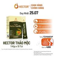 Hector Nước Uống Hector Thảo Mộc Bồi Bổ Cơ Thể Tăng Cường Sức Đề Kháng - Hộp 10 Túi x 25ml