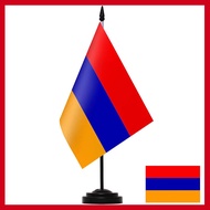 Armenian Deluxe desk flag desktop set Flag of ARMENIA