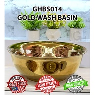 CERAMIN BASIN GOLD GHBS014 GOLD WASH BASIN READY STOCK 金色洗手盆