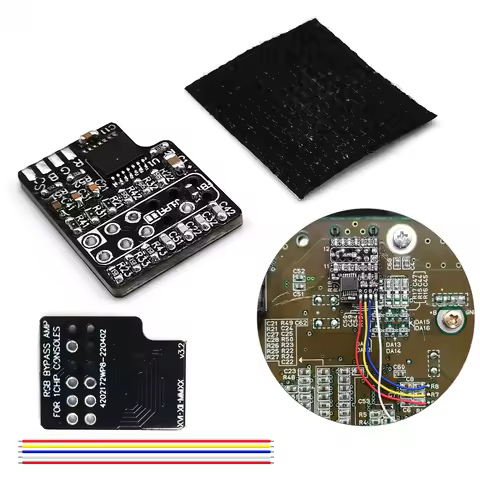 For SNES RGB PCB Amp With CSync (THS7374) Mod Kit for 1CHIP-03 and SNES Mini/SFC Jr