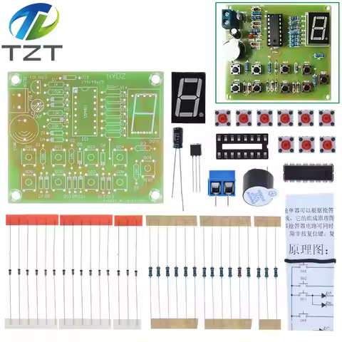 Eight Person Responder Diy Kit 8 Channel Answering Teaching Practice Welding CD4511 8Bit Answer Devi