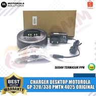 MOTOROLA Desktop Charger GP 328/338 PMTN 4025 Charger Motorola Gp 328 338 Original
