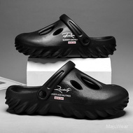 MajuWear selipar lelaki  bohemian slippers utune slippers funny slippers thick bottom bread slippers