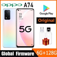OPPO A74 5G mobile phones Global firmware Snapdragon 480 Dual SIM Camera 48.0MP 6GB RAM 128GB ROM 6.