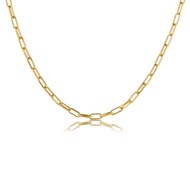 Electrophoresis Gold Thick Chain Necklace Gold Necklace Women's Punk Metal Neck Chain