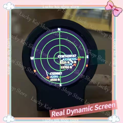 IN STOCK USB‑C Deskradar Live ADS‑B Flight Tracker Gadget Sonar‑Grid Display 3D‑Printed Shell Aviati