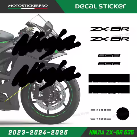 Ninja 6R 2024 moto Sticker Decal for Kawasaki ZX-6R 636 ZX6R 2023-2024-2025 motorcycle full fairing 
