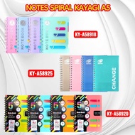 KAYIGOI SPIRAL NOTES A5/ KAYAGI NOTEBOOK/ MEMORY NOTES