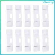 10 Pcs White Curtains Labels Window Blinds Curved Clips Vertical Fixing Tabs Shutter Hook 5x1.5cm Ir