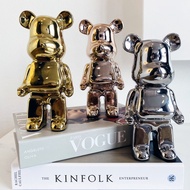 Bearbrick Bear Model Statue 28CM And 20CM High Quality Electrostatic Ceramic Material