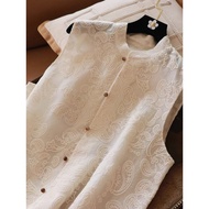 新年衣服 馬年 新年衣服2026 Rompi Industri Berat Guofeng Sulaman Atas Eropah