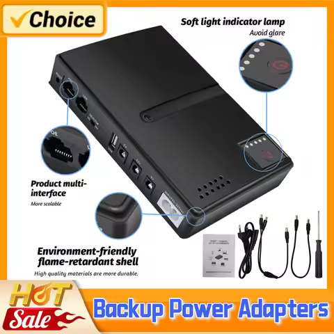 DC1018L Mini Portable UPS Uninterruptible Power Supply 5V 9V 12V Battery Backup UPS Backup Battery f