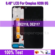 6.49"For Oneplus Nord N200 5G Original Display LCD  DE2118 DE2117 With Frame Touch Screen Digitizer 